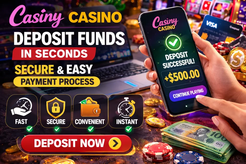 Deposit Methods at Casiny Casino in Australia